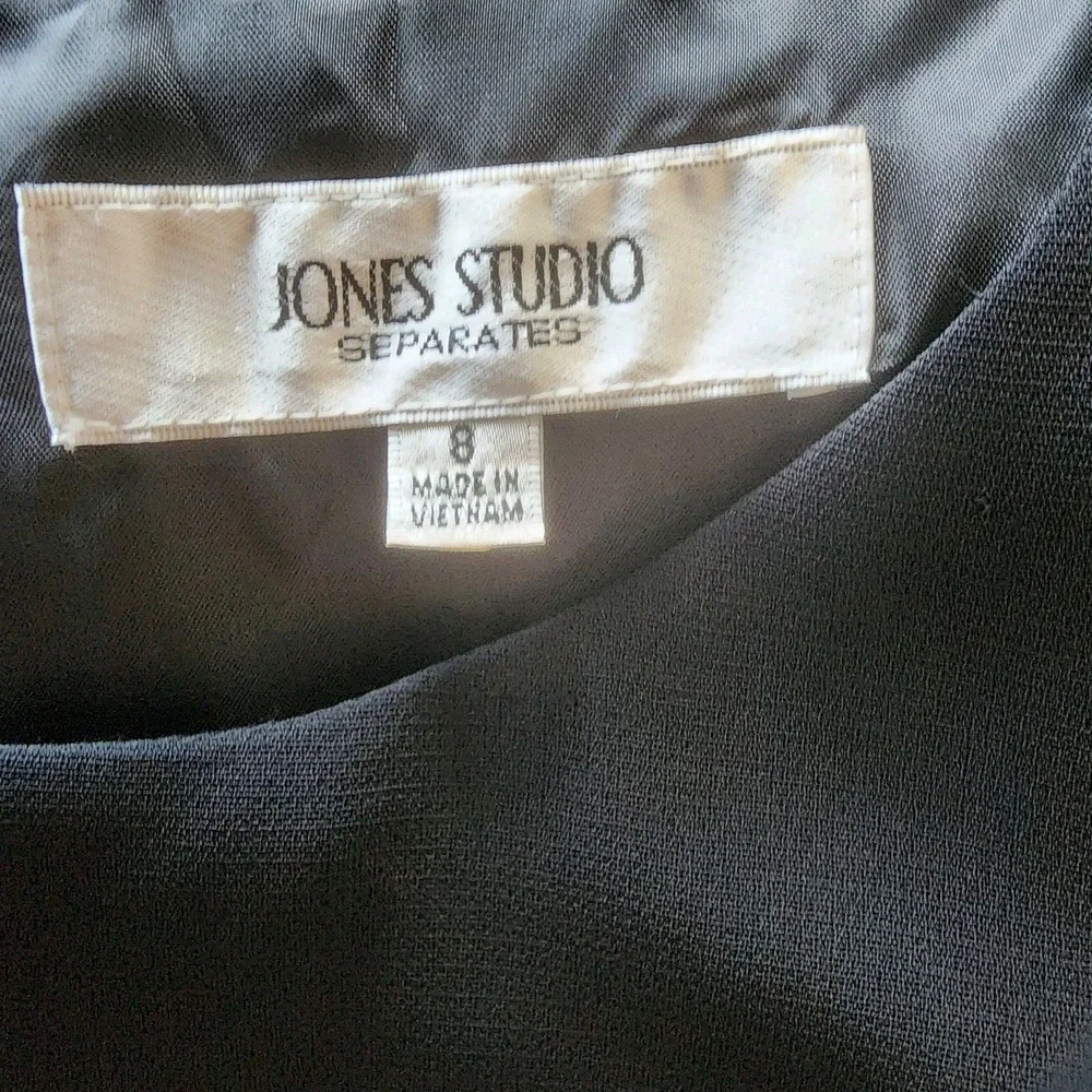 Jones Studio Sheath Dress Womens 8 Black Lined Classic Capsule Career‎ Office